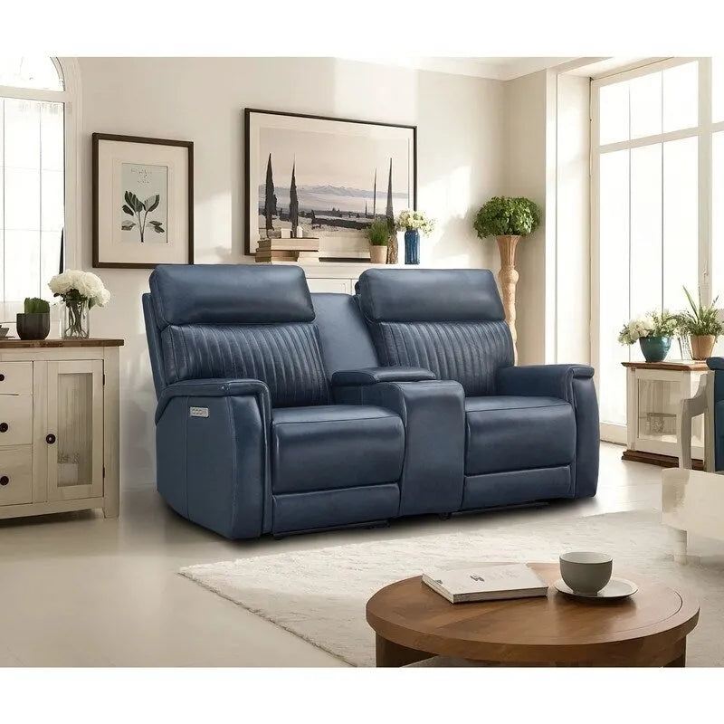 Zero Gravity Power Reclining Loveseat Leather Headrest Lumbar USB Ports