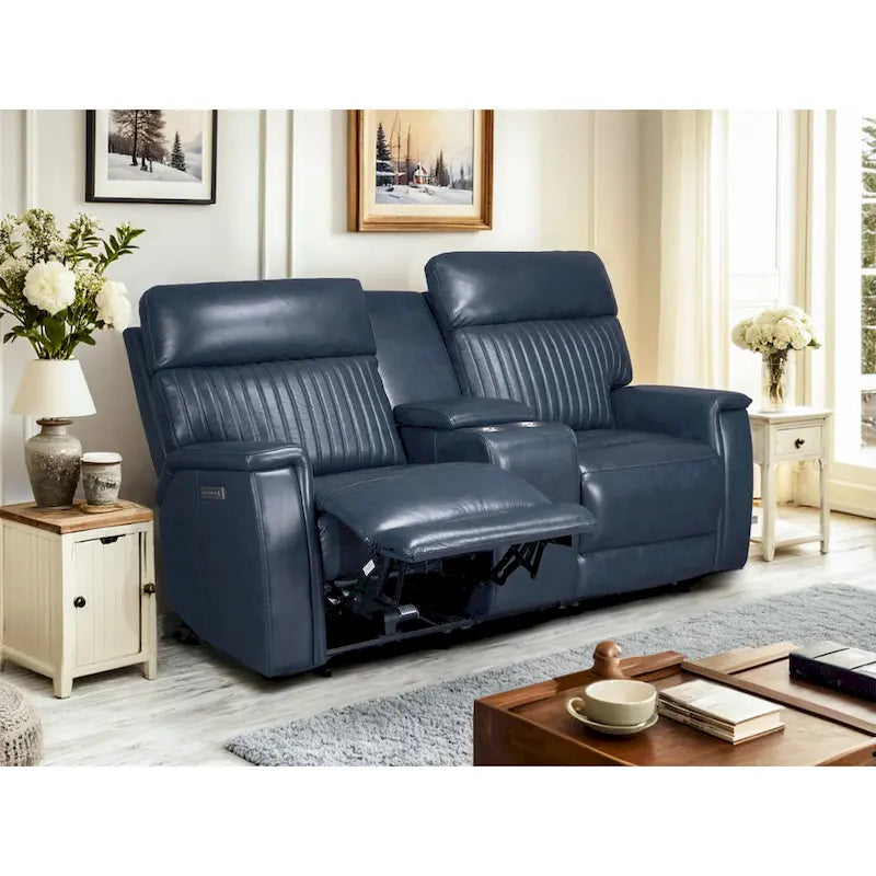Zero Gravity Power Reclining Loveseat Leather Headrest Lumbar USB Ports