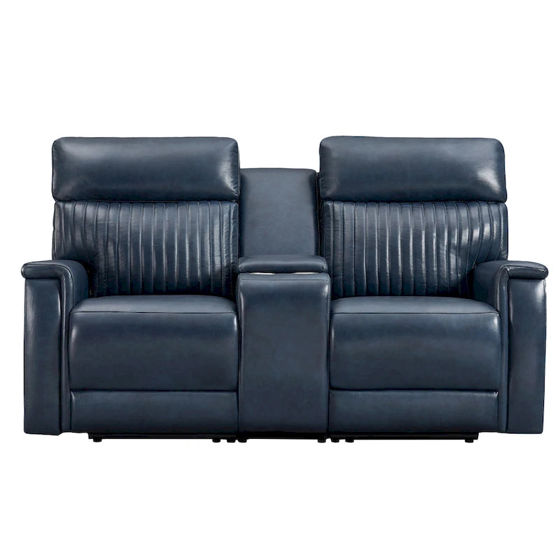 Zero Gravity Power Reclining Loveseat Leather Headrest Lumbar USB Ports