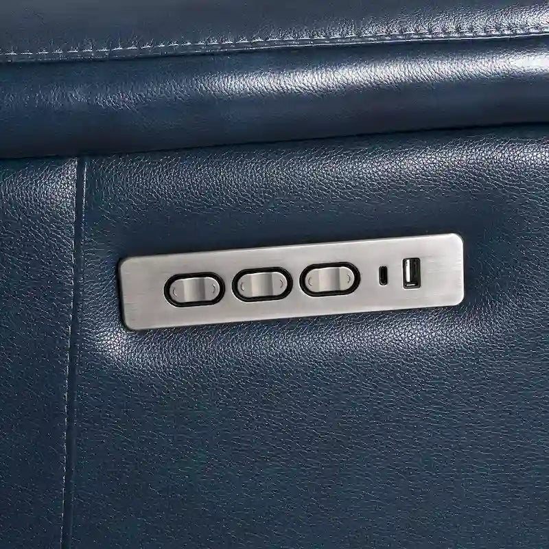 Zero Gravity Power Reclining Loveseat Leather Headrest Lumbar USB Ports