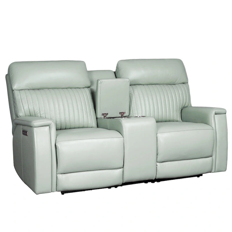 Zero Gravity Power Reclining Loveseat Leather Headrest Lumbar USB Ports