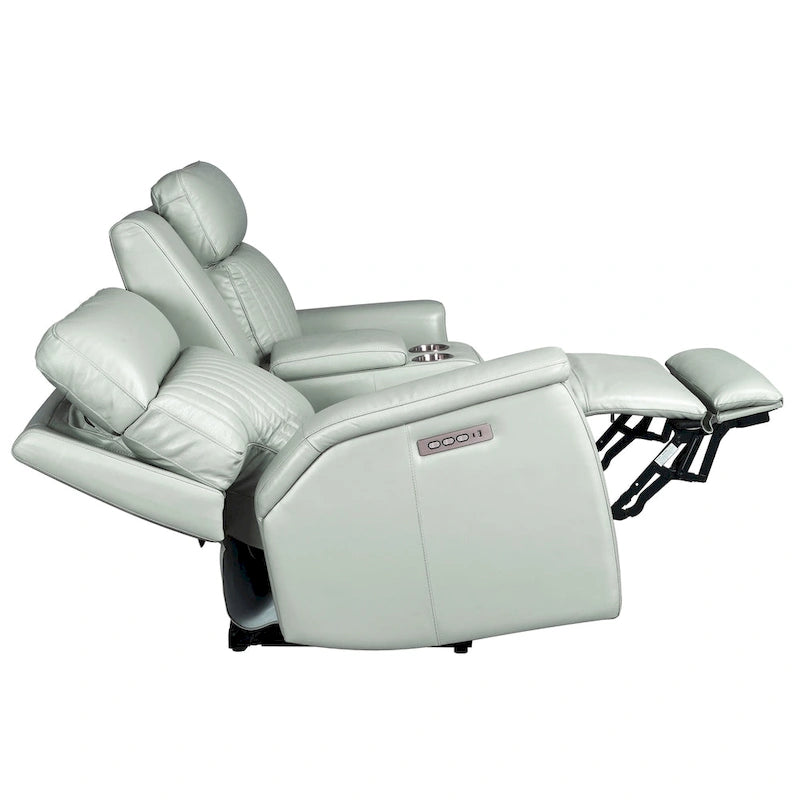 Zero Gravity Power Reclining Loveseat Leather Headrest Lumbar USB Ports