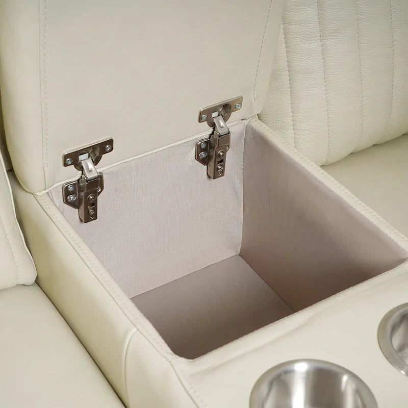 Zero Gravity Power Reclining Loveseat Leather Headrest Lumbar USB Ports