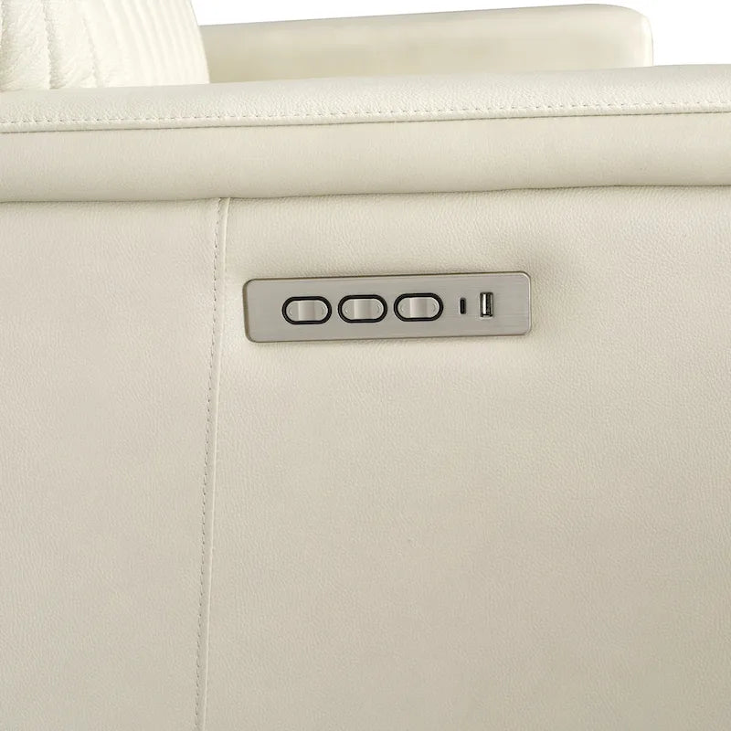 Zero Gravity Power Reclining Loveseat Leather Headrest Lumbar USB Ports