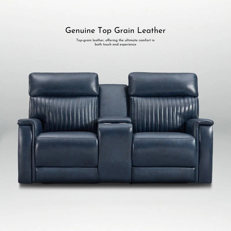 Zero Gravity Power Reclining Loveseat Leather Headrest Lumbar USB Ports