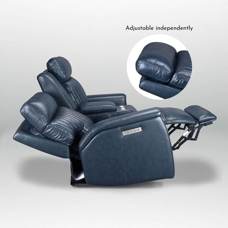 Zero Gravity Power Reclining Loveseat Leather Headrest Lumbar USB Ports