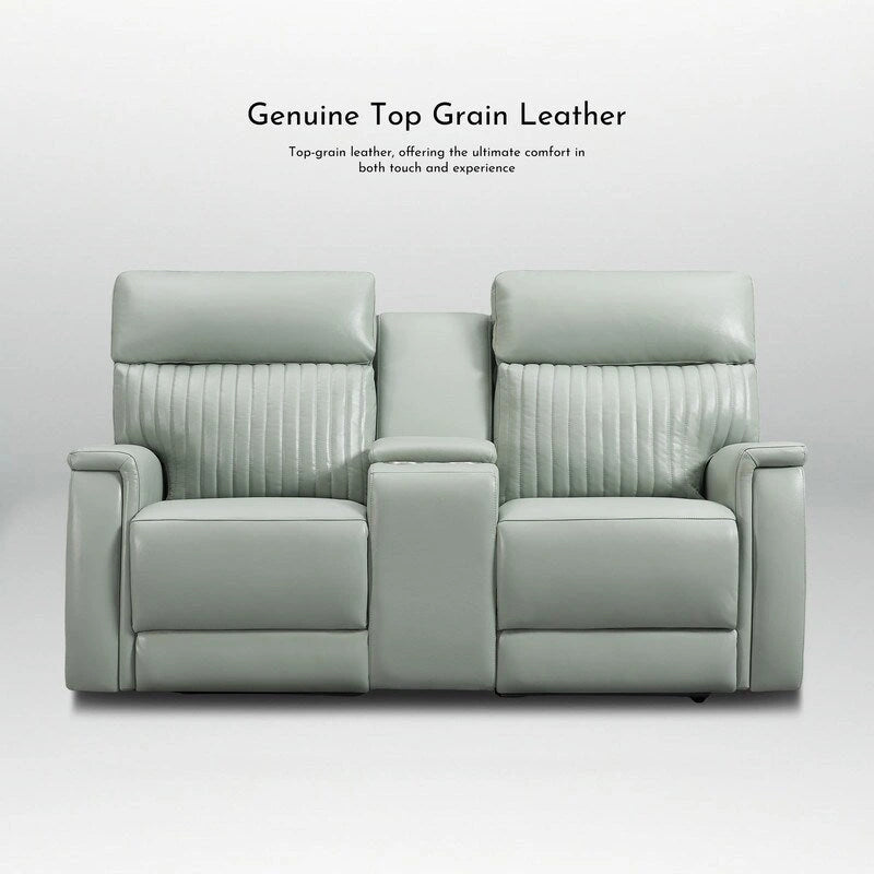 Zero Gravity Power Reclining Loveseat Leather Headrest Lumbar USB Ports