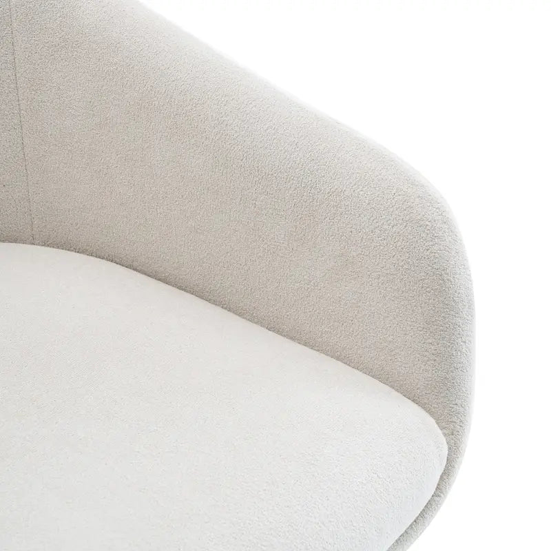 Moderner gepolsterter Tresenstuhl mit gepolsterter Sitzfläche und Metallbeinen, Beige, Braun