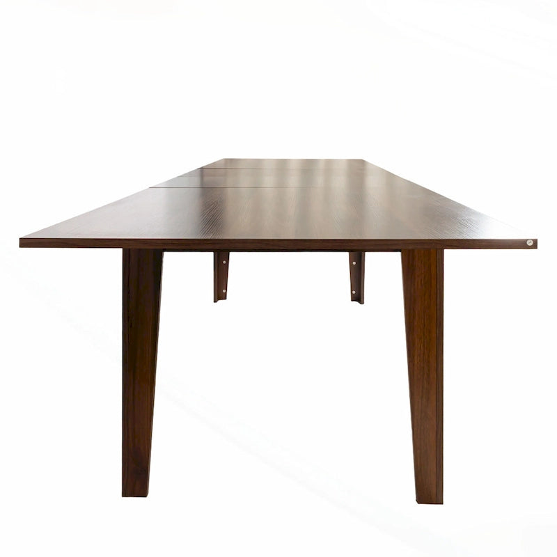 Extendable Wooden Dining Table Melamine Finish Particle Board Multi-Use