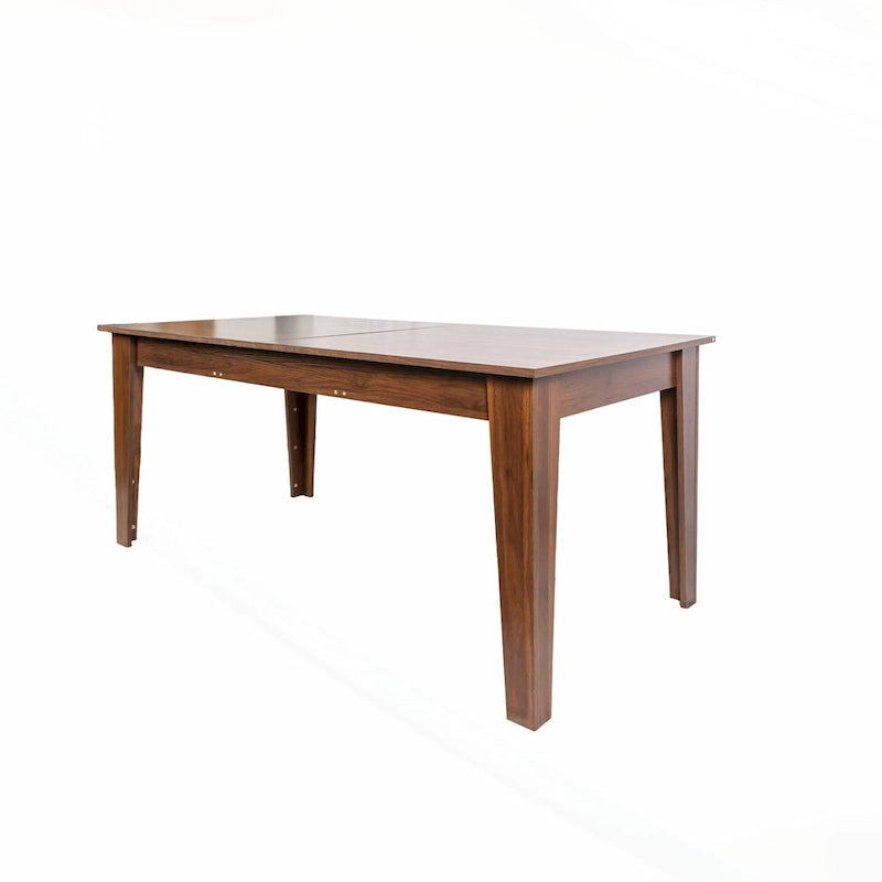 Extendable Wooden Dining Table Melamine Finish Particle Board Multi-Use