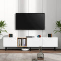TV-Schrank mit 76 Zoll Breite, Klapptüren, großem Stauraum aus MDF, für Fernseher bis 80 Zoll