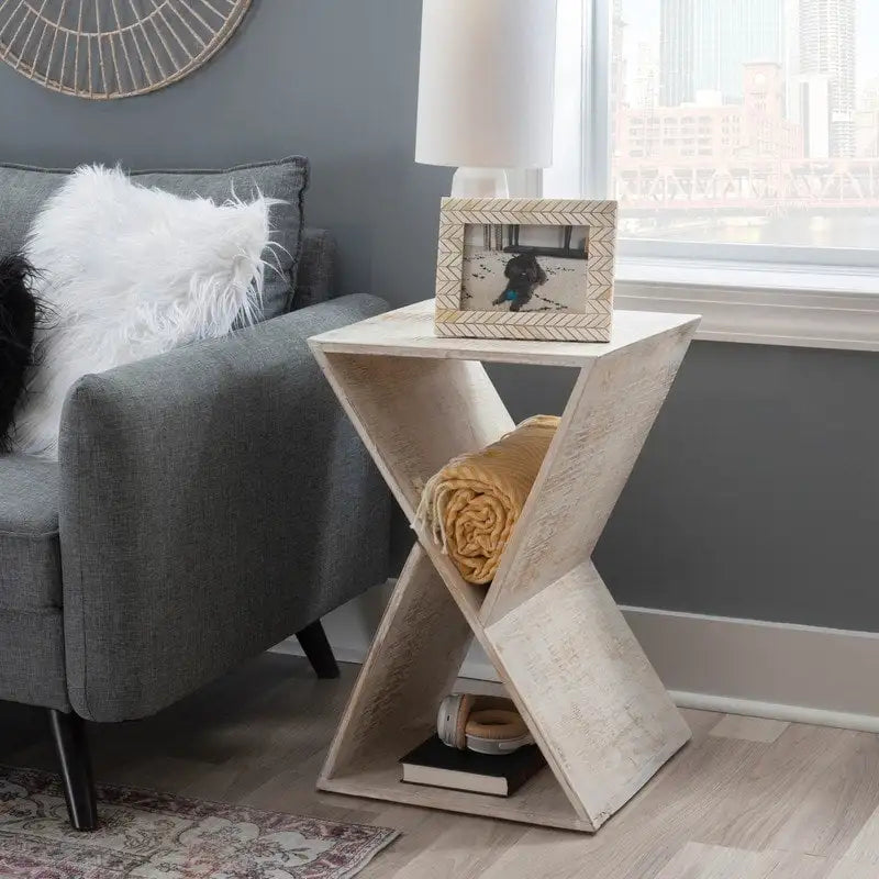 Tessier Triangle Side Table Natural