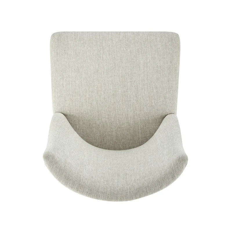 Sedia da pranzo in tessuto stile Parsons, gambe svasate, schienale curvo, completamente assemblata