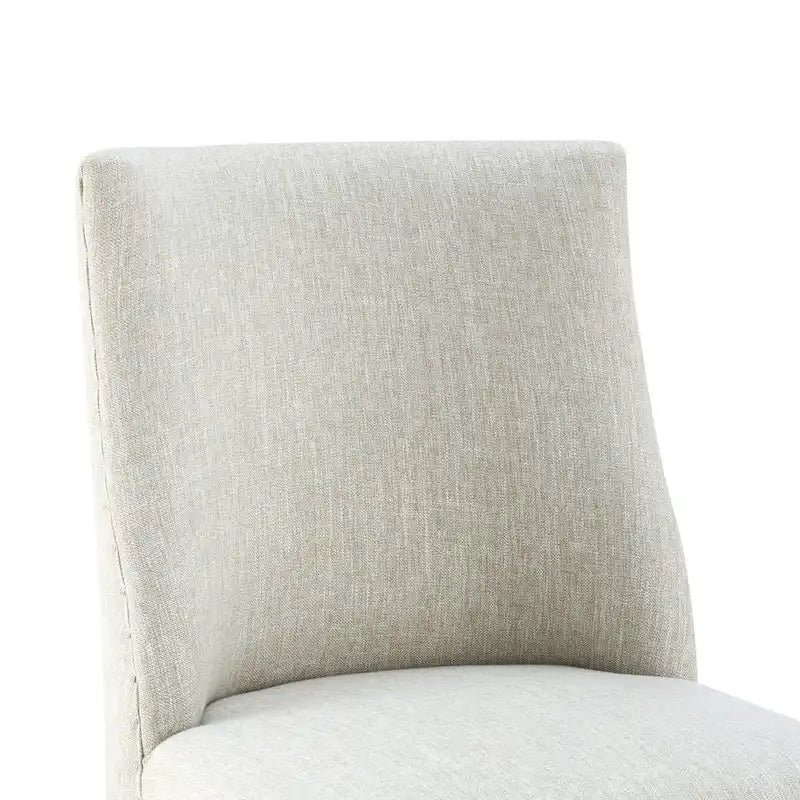 Sedia da pranzo in tessuto stile Parsons, gambe svasate, schienale curvo, completamente assemblata