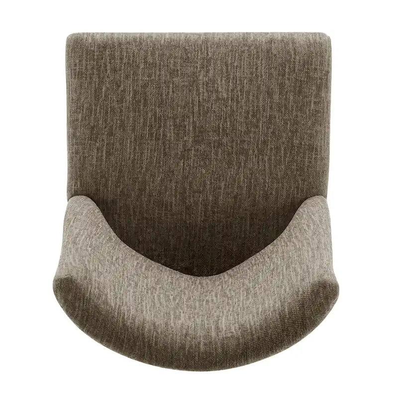 Sedia da pranzo in tessuto stile Parsons, gambe svasate, schienale curvo, completamente assemblata