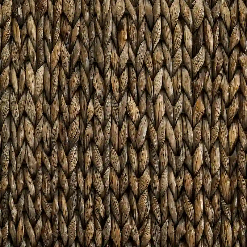 Coastal Seagrass High-Back Wood Dining Chair Dark Brown Legs