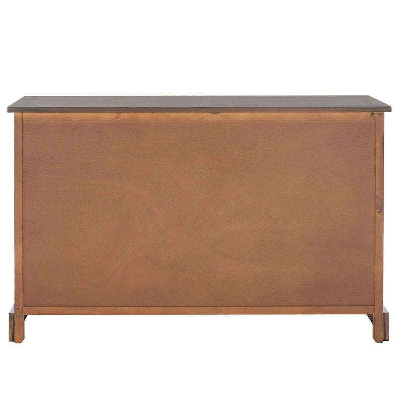 Farmhouse Console Table 2 Drawers 3 Removable Baskets Entryway Hallway