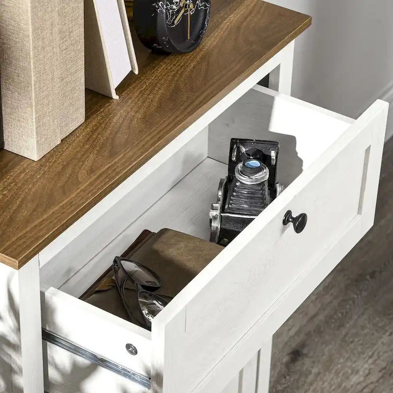 Farmhouse Sideboard Storage Cabinet Double Doors Drawer Adjustable Shelf